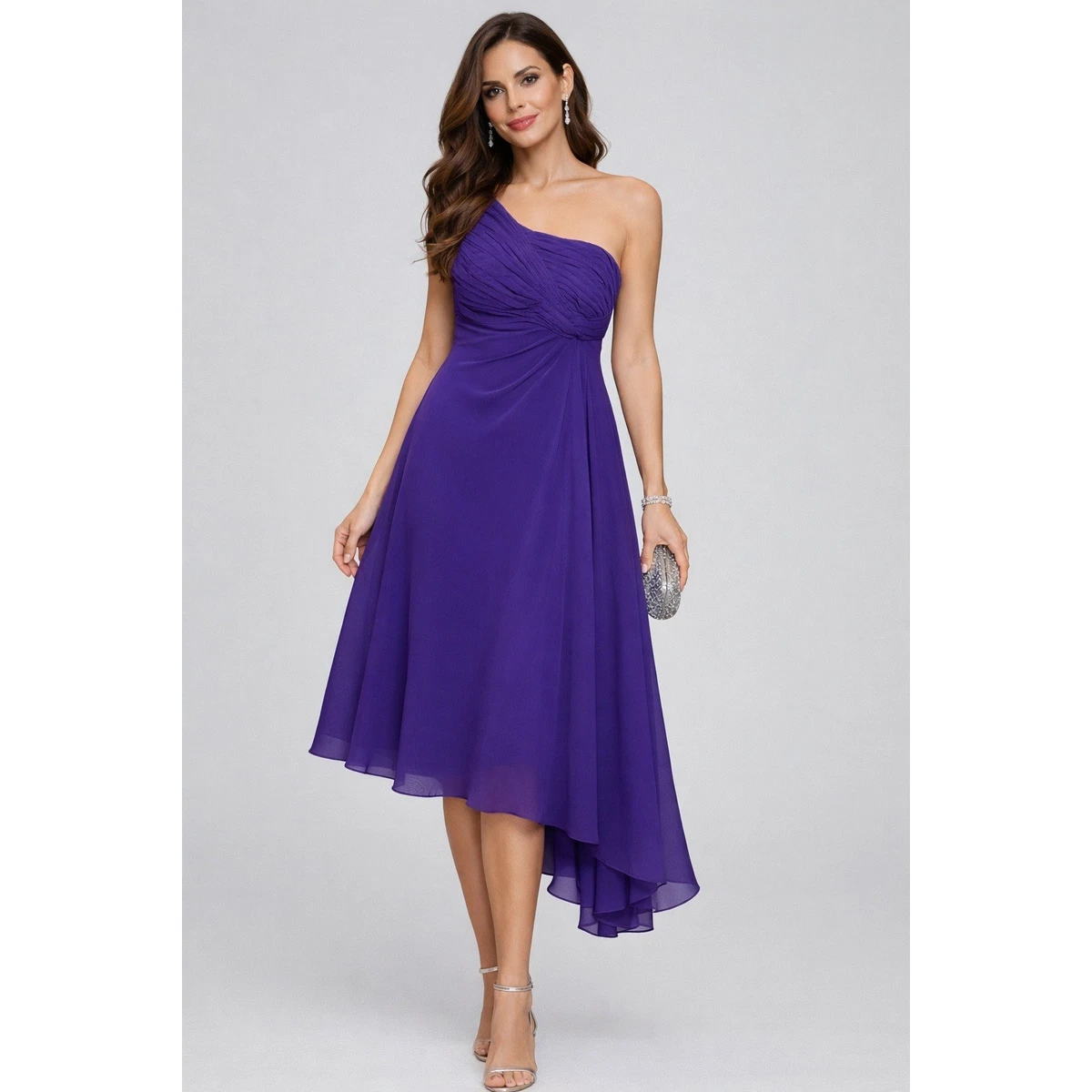 dark rust bridesmaid dress David's Bridal F19951 – Nearly Newlywed main image 0