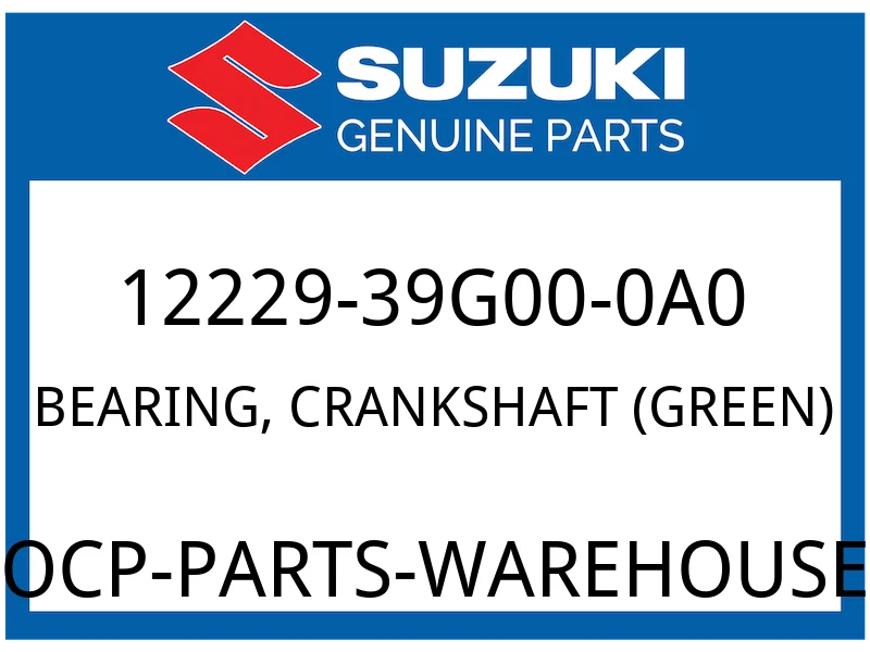 BEARING, CRANKSHAFT (GREEN)