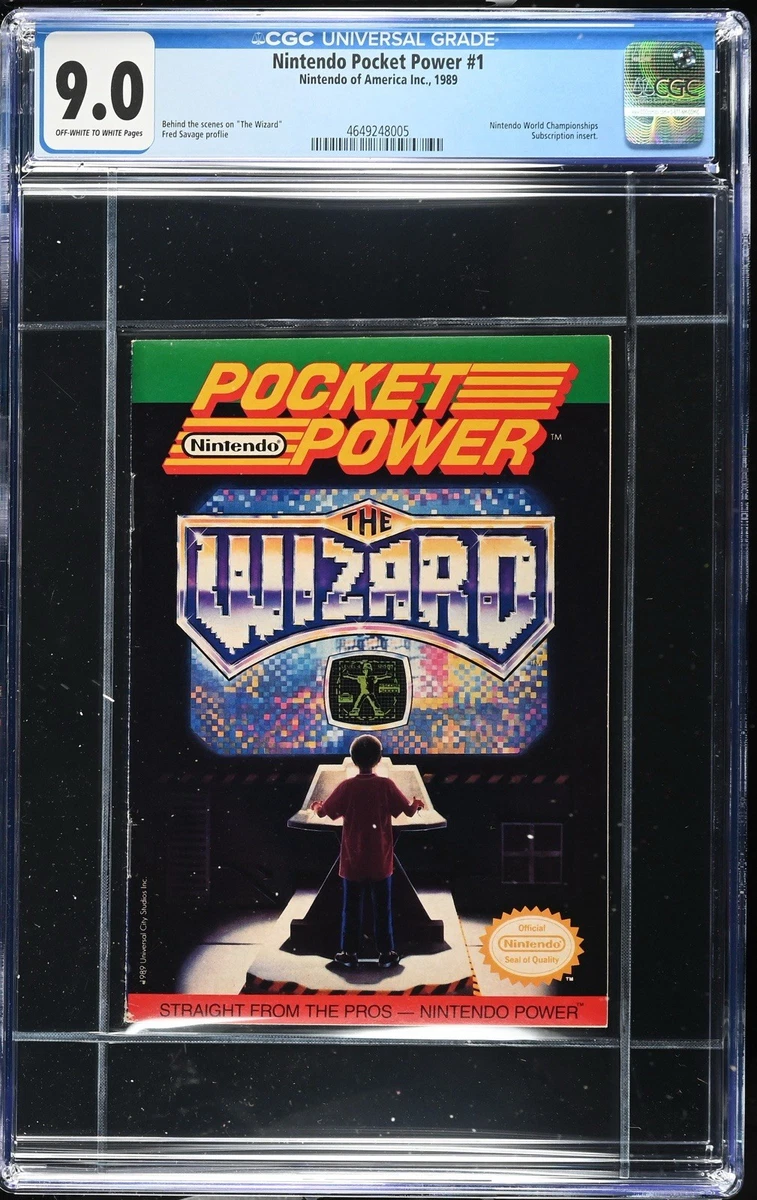 RARE CGC 9.0 Pocket Power The Wizard Nintendo Magazine Fred Savage