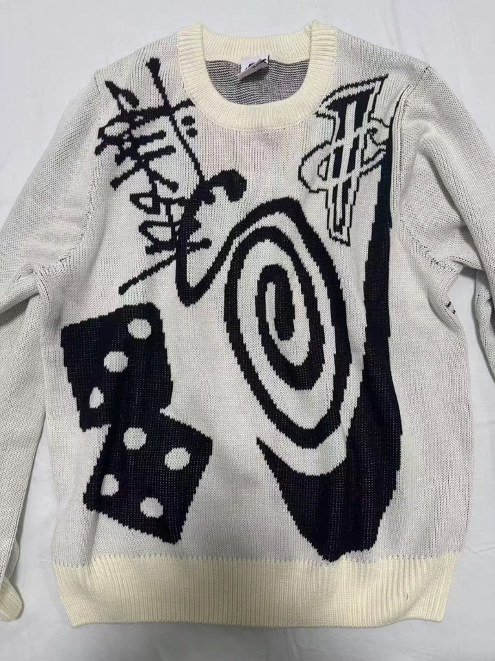 NUEVO CON ETIQUETAS STÜSSY x Nike ICON Suéter Tejido Talla S-XL Unisex DR2893-238 Swoosh 8 Pelotas Foto 3 de 4