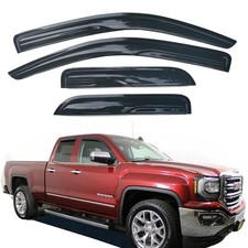 Window Visors rain Guards Vent Wind Deflectors for 14-18 Chevrolet Silverado ...