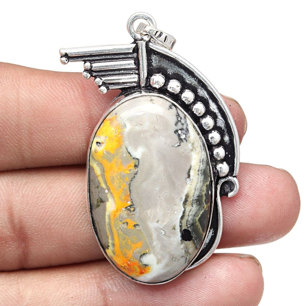 Blue Sodalite Gemstone Handmade Necklace 2.25 Inches-image