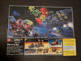 Vintage (1991) LEGO SPACE M-Tron & Blacktron II Sets Poster - RARE