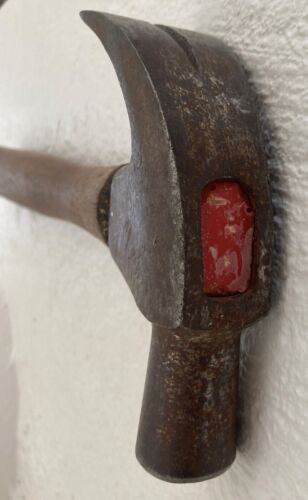 VINTAGE CLAW HAMMER WOODEN HANDLE 900 GRAMS CARPENTER BUILDERS FORGED HAMMER - Picture 8 of 12