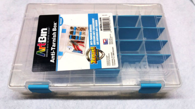 Artbin Box 15 frei einteilbare Fächer Aufbewahrung klar-türkis