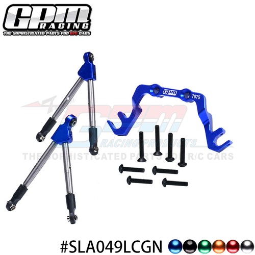 GPM Alu 7075 Front Tie Rods With Stabilizer For C Hub For TRAXXAS 1/10 Slash 4X4 - Picture 10 of 15