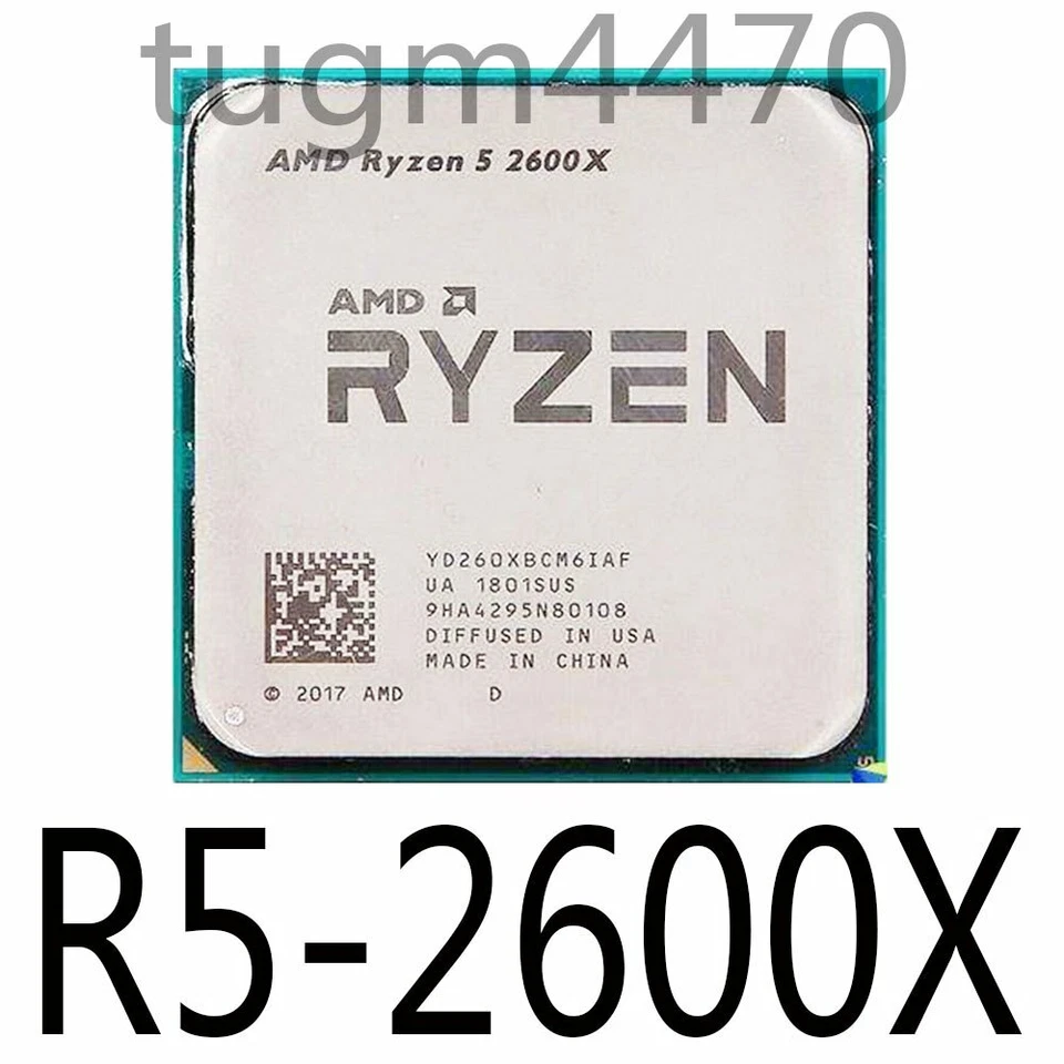AMD Ryzen 5 2600X R5-2600X 3.6GHz 6Core 12Thr 95W Socket AM4 CPU Processors - Imagen 1 de 1