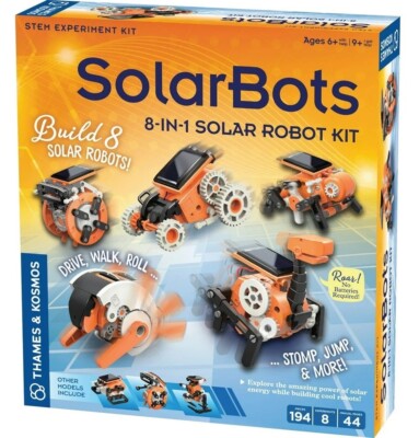 Thames & Kosmos SolarBots: 8-in-1 Solar Robot STEM Experiment Kit
