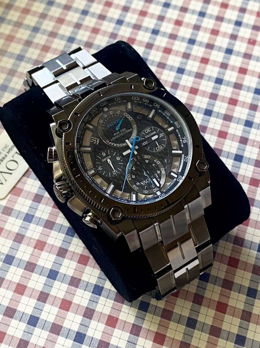 タイムセール:Bulova ブローバ プレシジョニスト 98B229 Bulova Precisionist 98B229 Men's Chronograph Watch | eBay