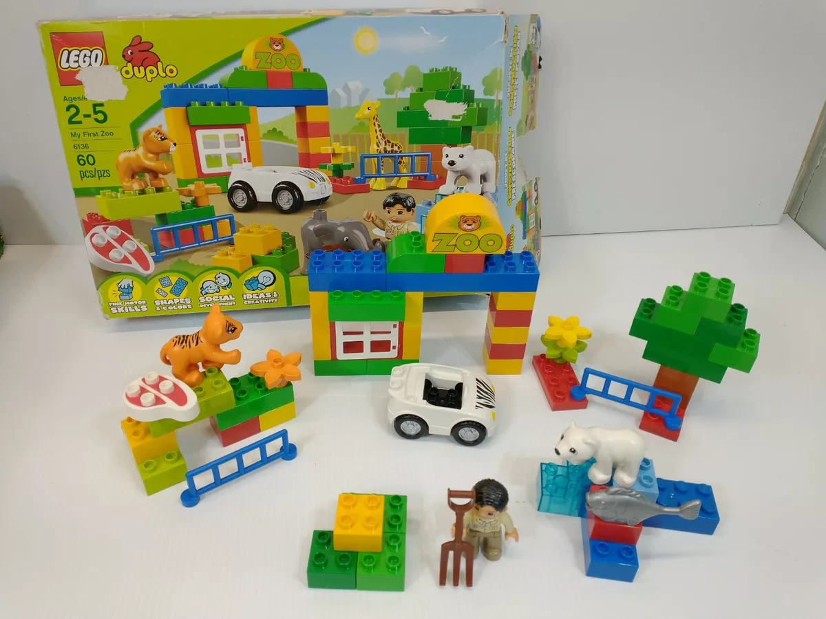 Lego Duplo 6136 My First Zoo Animals Zookeeper with Box missing 3 pieces EUC | eBay