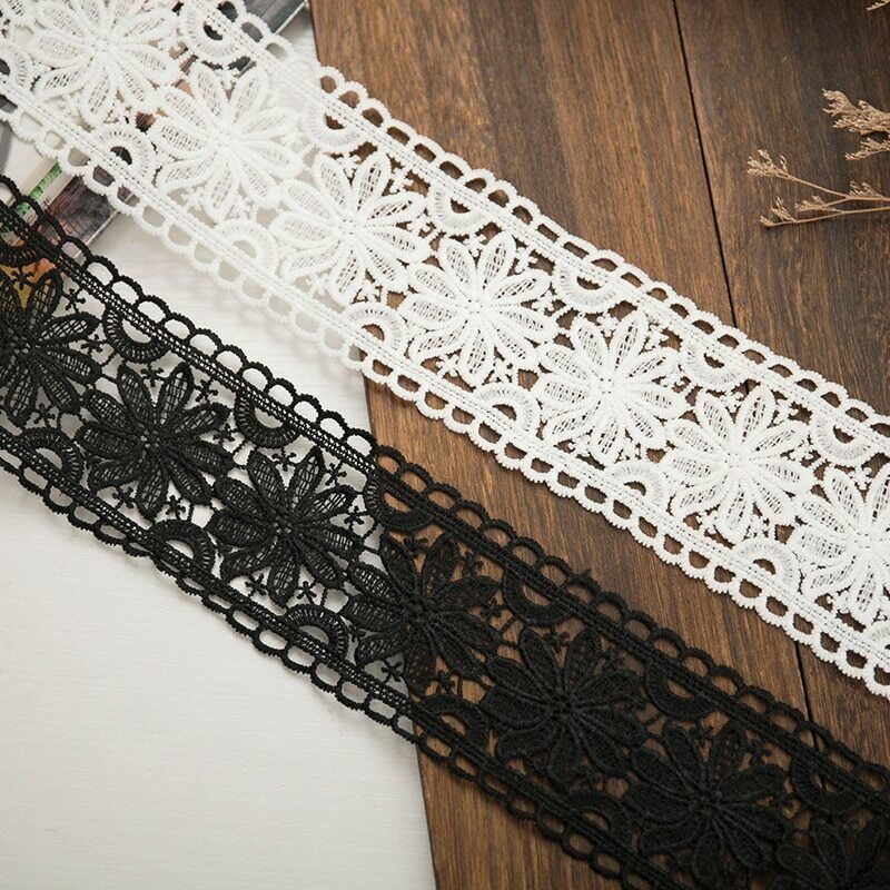 Some reservation 3 Yards Hollow Embroidery Lace 5 ☆ very popular Ribbon Fabric Water-Soluble Cloth
