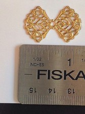 Filigree Bowtie/butterfly Vintage gold finish...100 pcs Free shipping USA