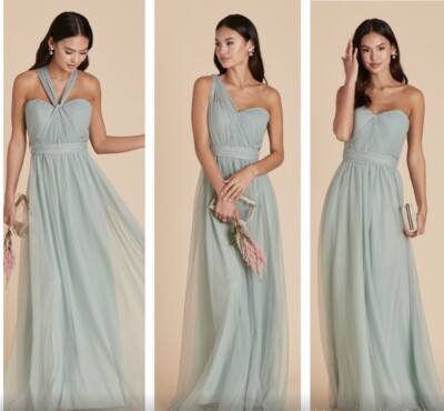 Birdy Grey Christina Convertible DRESS Bridesmaid Sage Green SMALL NEW NWT  | eBay