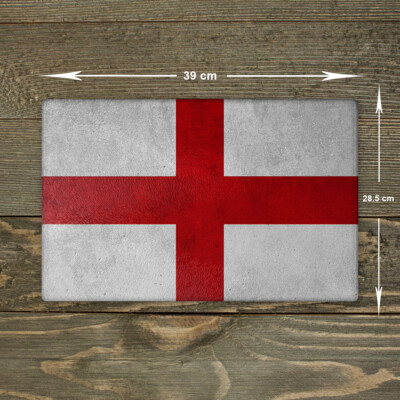 England Glas Schneidebrett - Schneidebrett Arbeitsplattenschoner groß DIN A3