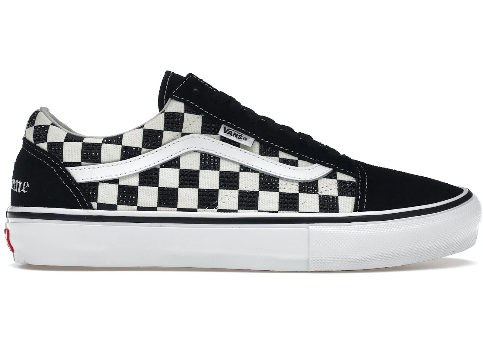 Vans Old Skool Supreme Swarovski noir   Royaume Uni 9