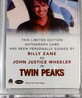 Billy Zane John Justice Wheeler TWIN PEAKS 2019 Archive Box