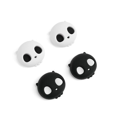 GeekShare Thumb Grips for Nintendo Switch/ Lite/OLED Soft Solicone 4PCS Skeleton