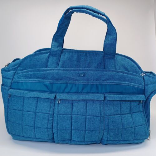LUG Airbus Travel Bag Weekender Ocean Blue Tote Carry All Luggage Duffel Large - Picture 1 of 15