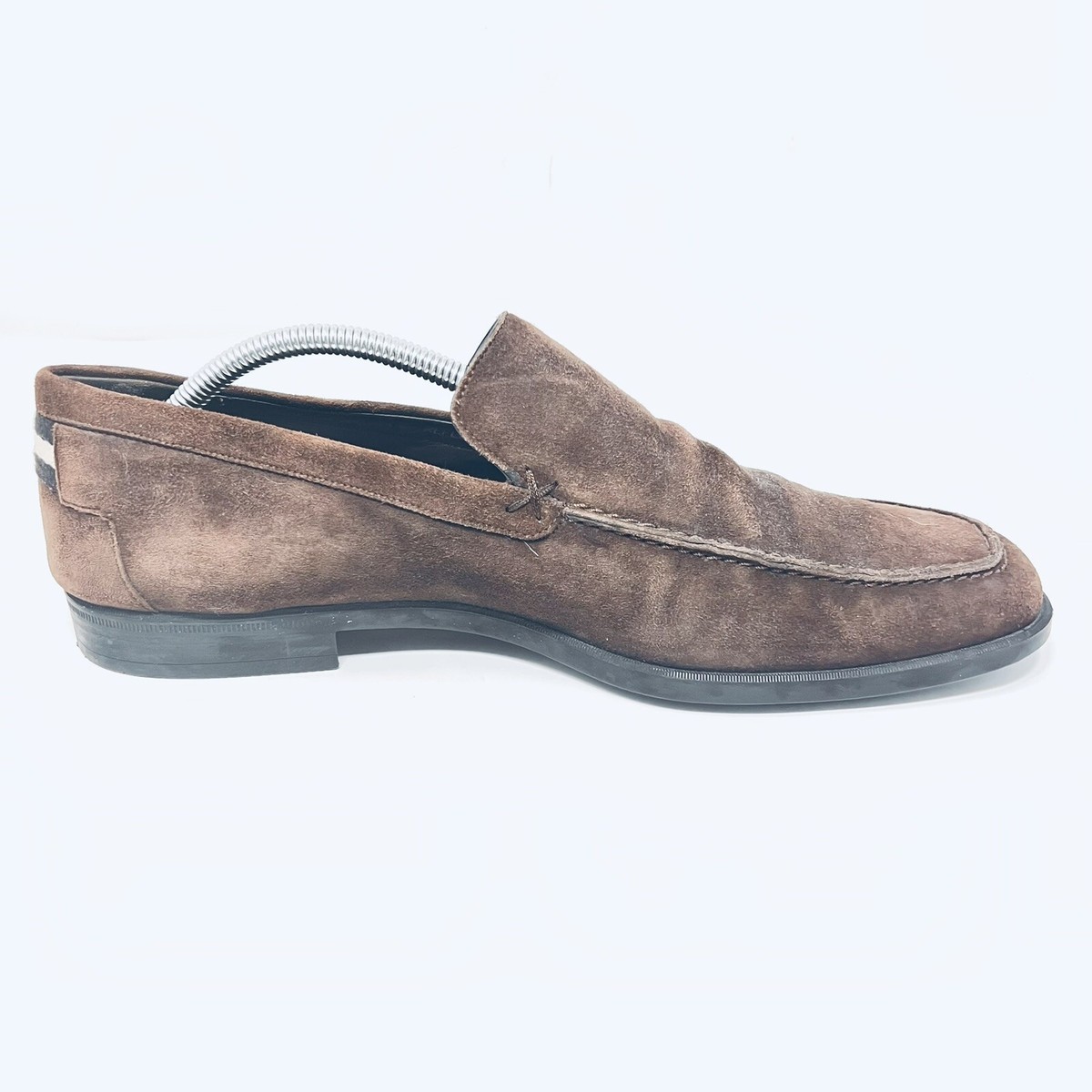 Bally Brown Suede Loafers Men