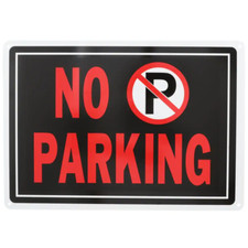 10 in. x 14 in. Aluminum No Parking Sign