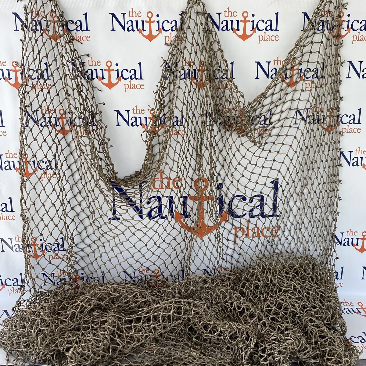 Old Used Fishing Net 2 Ft X 2 Ft Knotted Vintage Fish Netting