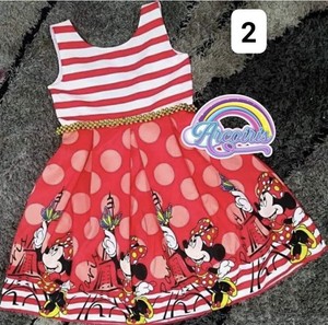 vestido tema minnie