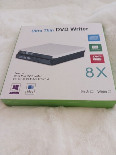Ultra Thin Dvd Writer external USB 3.0 8X For Windows 10 or Mac - Picture 2 of 5