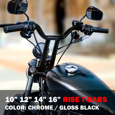 10 12 14 16'' MX-T Bars Handlebar For Harley Softail FLS Sportster Dyna Low Rider