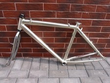 Set telaio mtb alluminio 7020 ORIA TOP misura 18 in acciaio forcella spinner