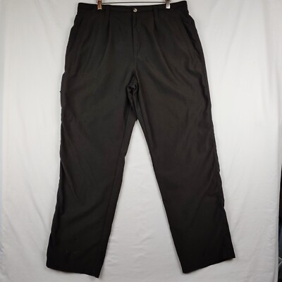 Columbia XCO Pants Mens 34 Brown Lightweight Chino Mesh Zip Pockets Travel Hike