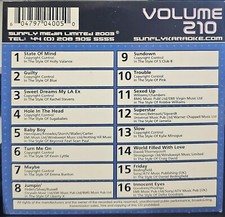 SF210    SUNFLY KARAOKE CDG VERY RARE, NOT SOLD IN THE USA LOT UK