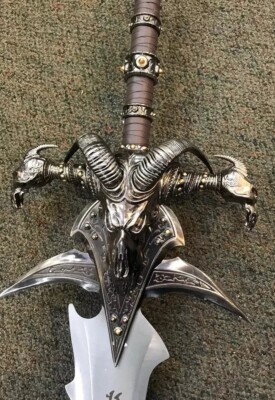 World of warcraft Frost Mourne Sword Cosplay Lich King Steel Metal Birthday Gift