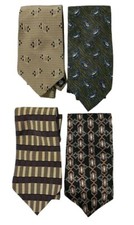 Vintage Bill Blass Necktie Lot 4 Neutrals Office Business Career Classic