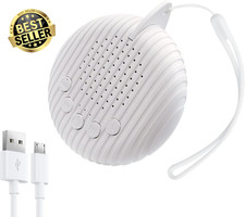 White Noise Machine by Xkey 10 Soothing Sounds USB Powered w/ Timer&Volume Contr