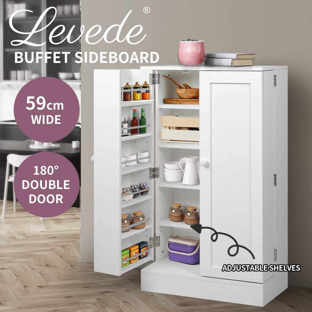 Levede Buffet Sideboard Storage Adjustable Shelf Cupboard Door