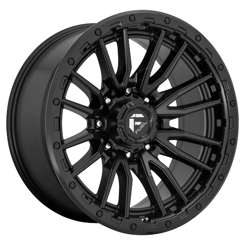 Llantas negras mate de 22 pulgadas Hummer H2 Chevy 2500 3500 8x6,5 orejetas combustible D679 Foto 3 de 4