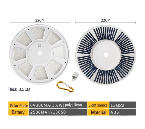 Luz poste con bandera solar automática activa súper brillante exterior impermeable - Imagen 15 de 18