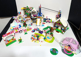 Lego Friends Set LOT 41323 Snow Chalet 41324 Snow Resort Ski Lift