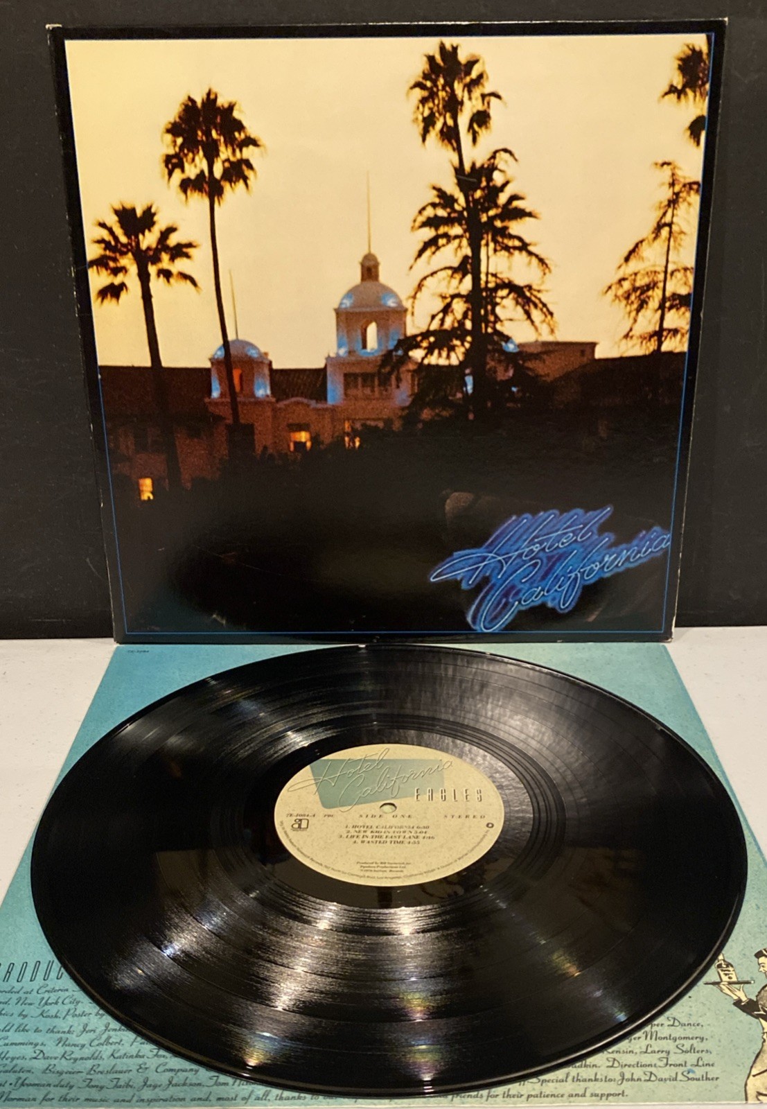 Eagles Hotel California Vinyl LP Record 1976 Asylum 7E-1084 Original Rock Album