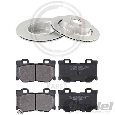ABS BREMSSCHEIBEN 350mm + BELÄGE HINTEN passend für INFINITI FX Q50 Q60 Q70 QX70