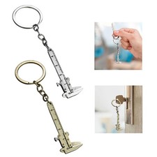 Mini calibro Vernier mobile in metallo, ciondolo mini utensile in lega di zinco,