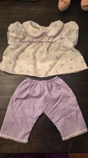 Floral Purple Doll Outfit Can Fit Cabbage Patch Kids Outfit Flower