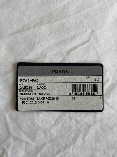 NIB Prada Lago Teal/Green Saffiano Travel Case 2ARD64 - Picture 6 of 13