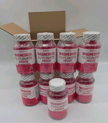 Magnesium Glycinate 450mg Gummies Raspberry 90ct Each Exp 8/26 Sealed 9pk  