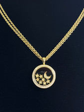 Chopard 18k Yellow Gold Happy Diamonds Moon a...