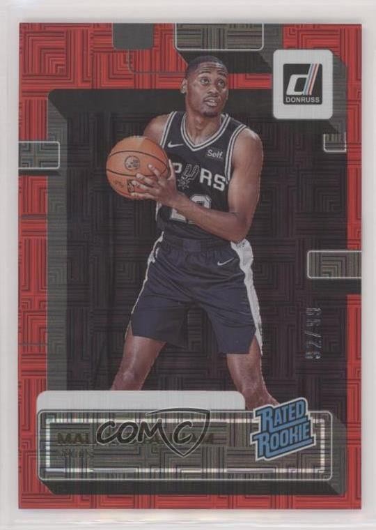 2022-23 Panini Donruss Rated Rookie Choice Red 92/99 Malaki Branham #220 0xe0