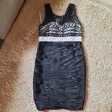 Kleid Von Ashley Brooke, Gr.44, Schwarz/weiss