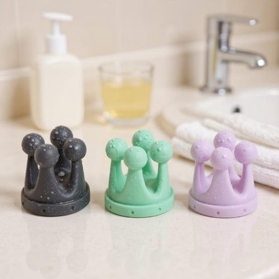 6pcs Silicone Toothbrush Holders Waterproof Self Adhesive Multi-Function Hooks