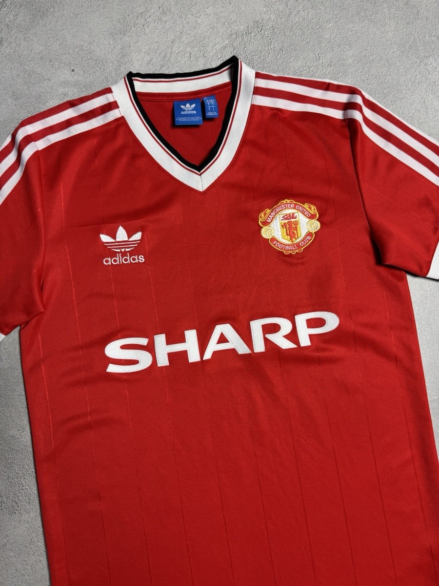 MANCHESTER UNITED 1983 1984 HOME FOOTBALL SHIRT SOCCER JERSEY
