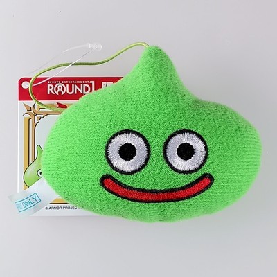 Lime slime - Dragon Quest Round1 Exclusive Plush Keychain From Japan